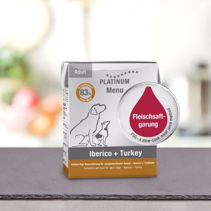 PLATINUM MENU uGI TROFI SKuLOu ADULT TURKEY-IBERICO 375gr